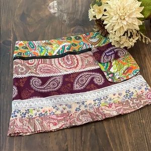 Designed Wrap Festival Bohemian Mini Skirt